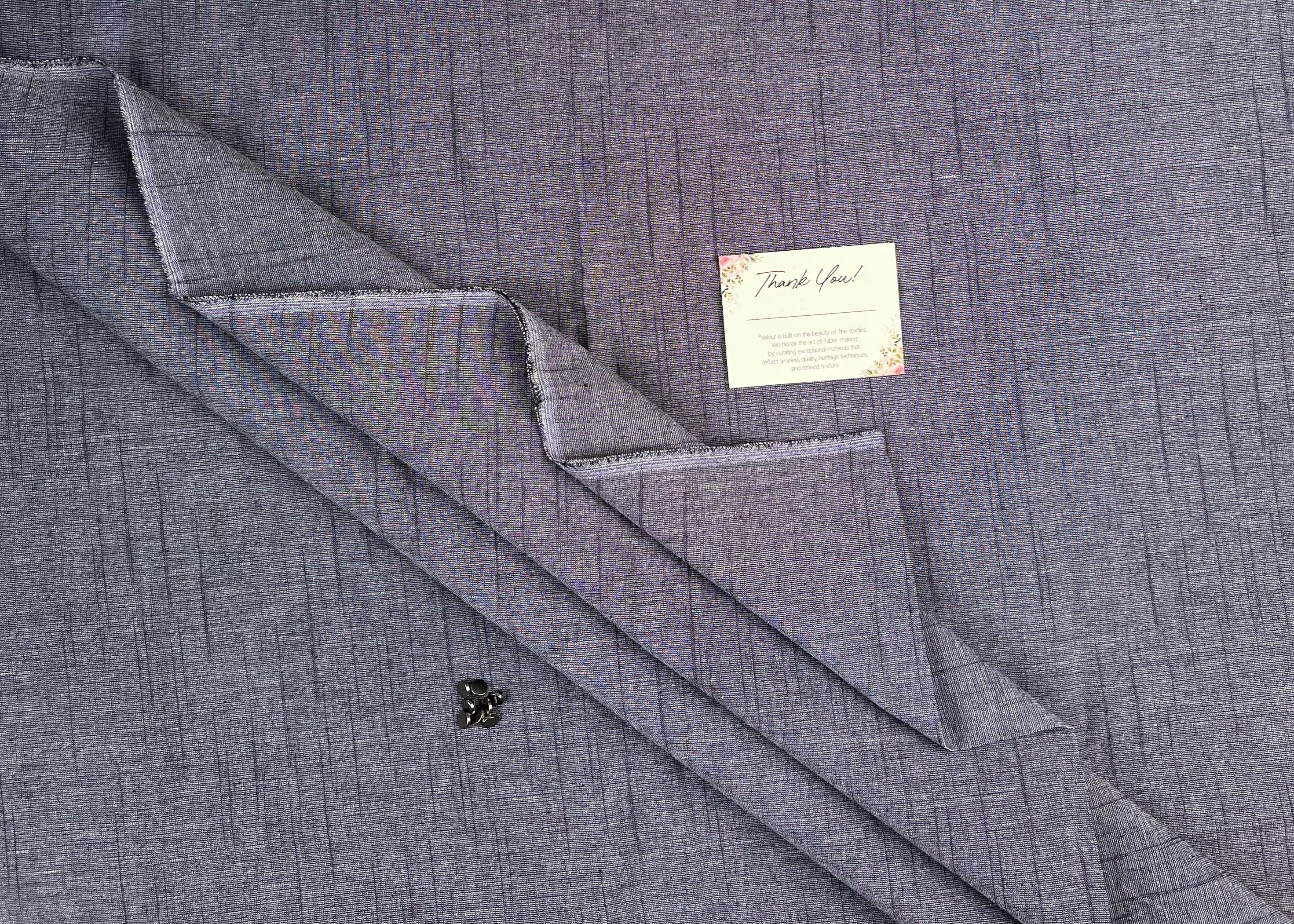 SLUB WINTER KHADDAR- PURPLE GREY